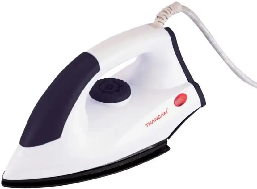 1000W Dry Iron With Non Stick Coated Sole Plate Iron Box - 1000W-DRY-IRON-WITH-NON-STICK-COATED-SOLE-PLATE-IRON-BOX-Thangam.webp