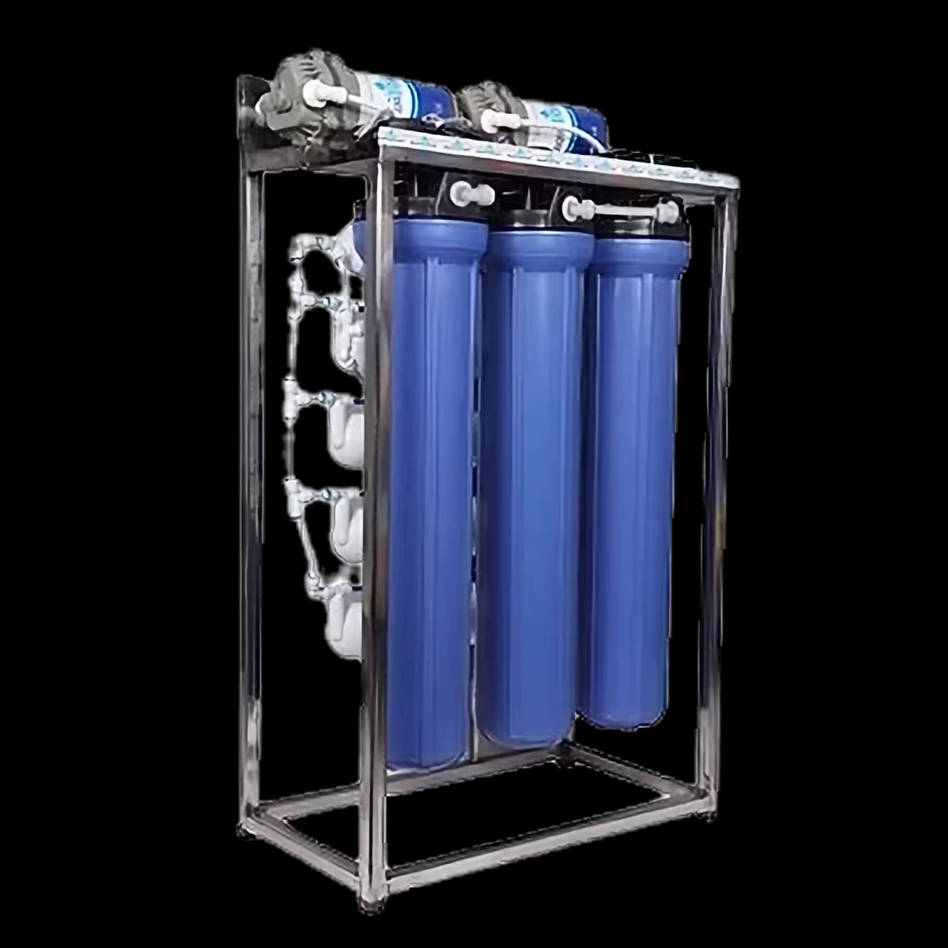 100LPH Commercial RO Stainless Steel Double purification