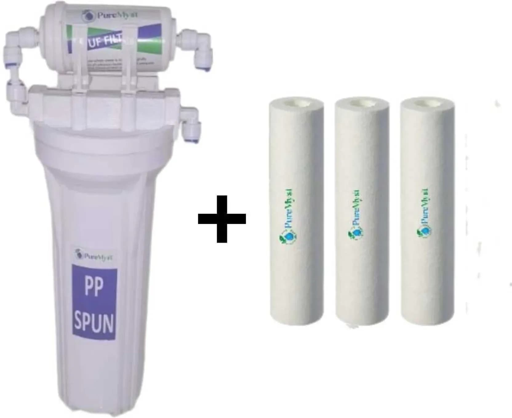 2 Stage Non Electric Gravity Base UF Filter Kit For Drinking In home