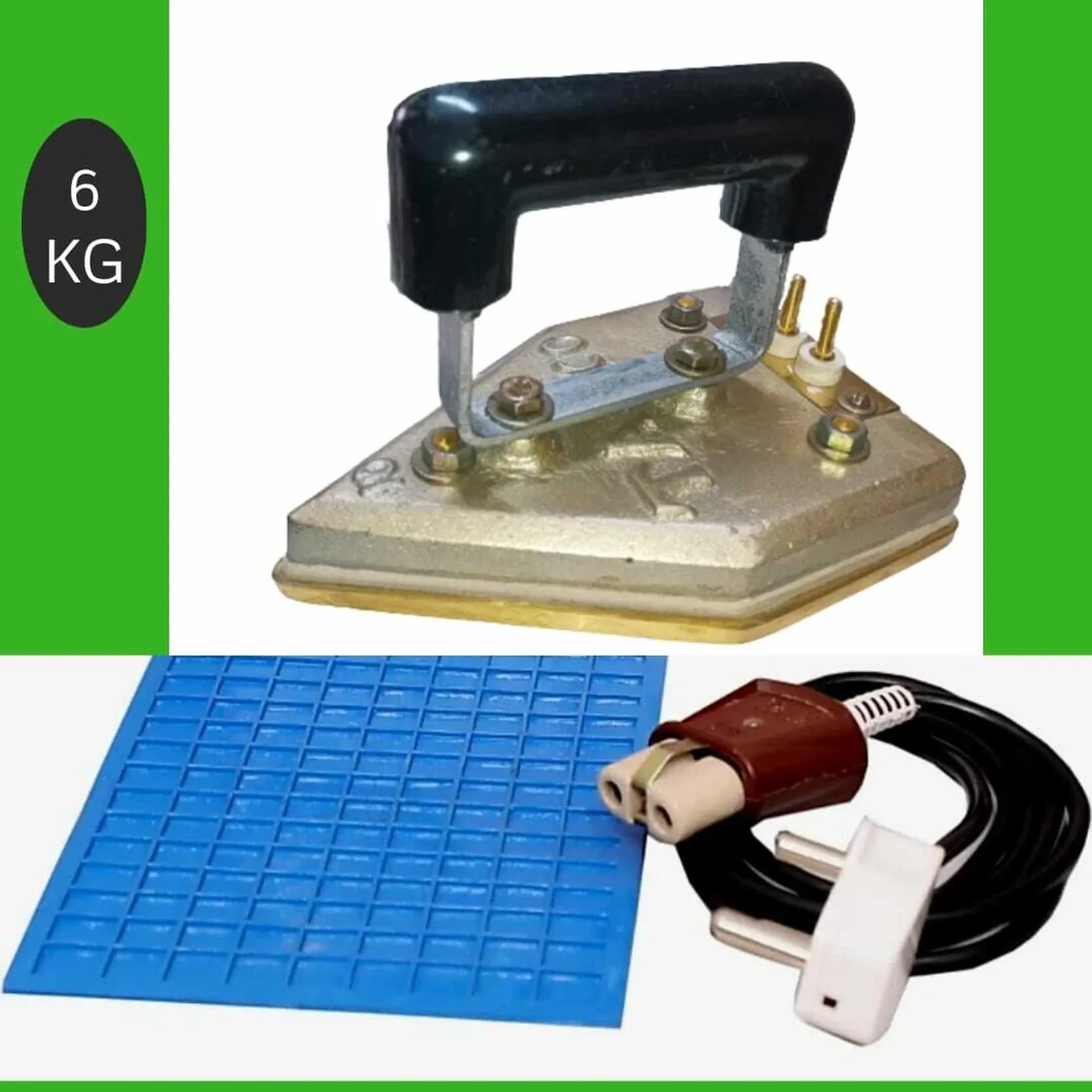 6kg 800W Brass Laundry Iron - 6KG-800W-BRASS-LAUNDRY-IRON-Tovito.webp