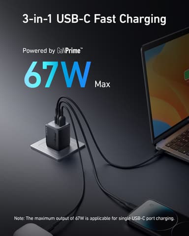 Anker Prime 67W GaN Wall Charger
