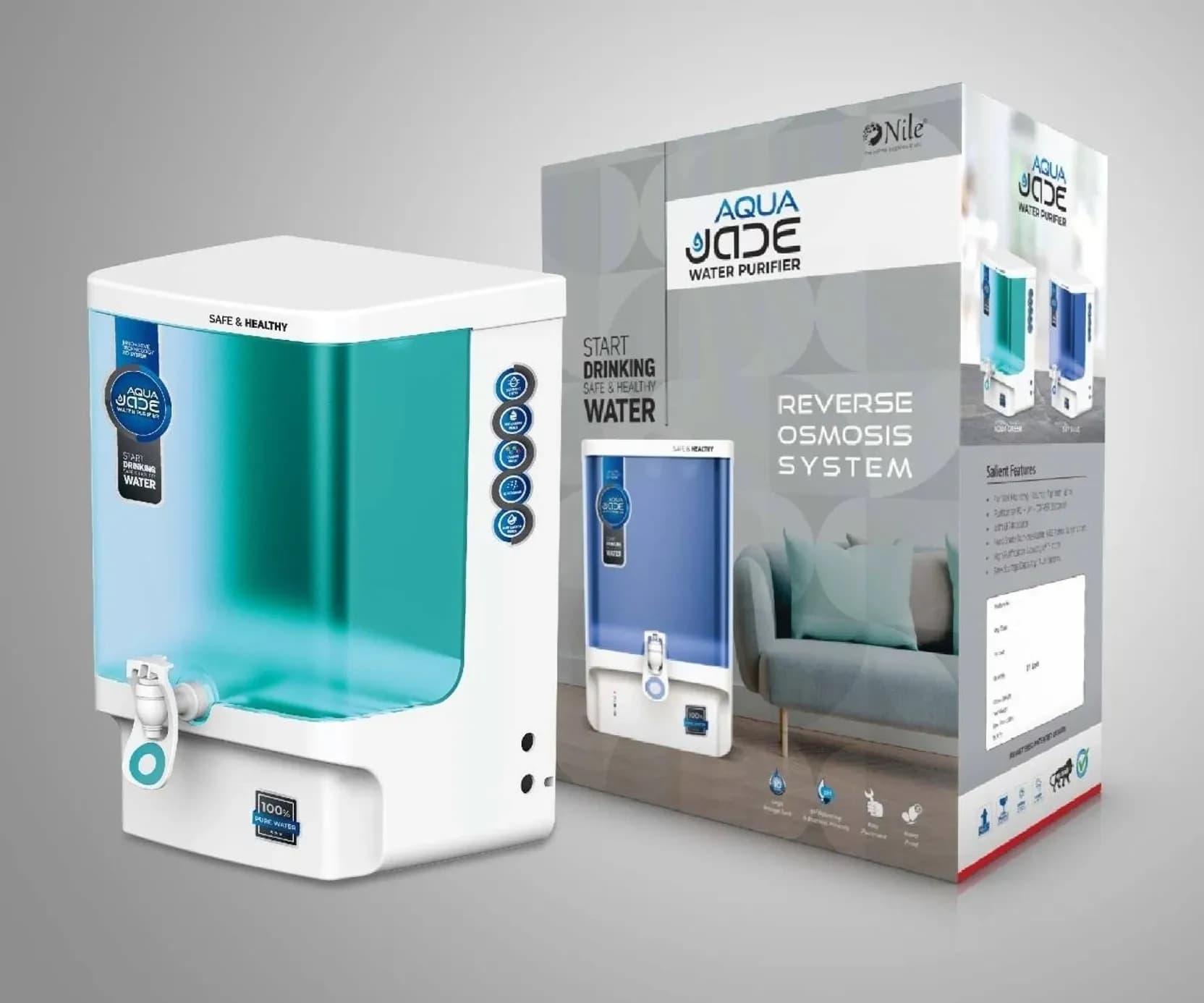 AQUA JADE WHITE GREEN