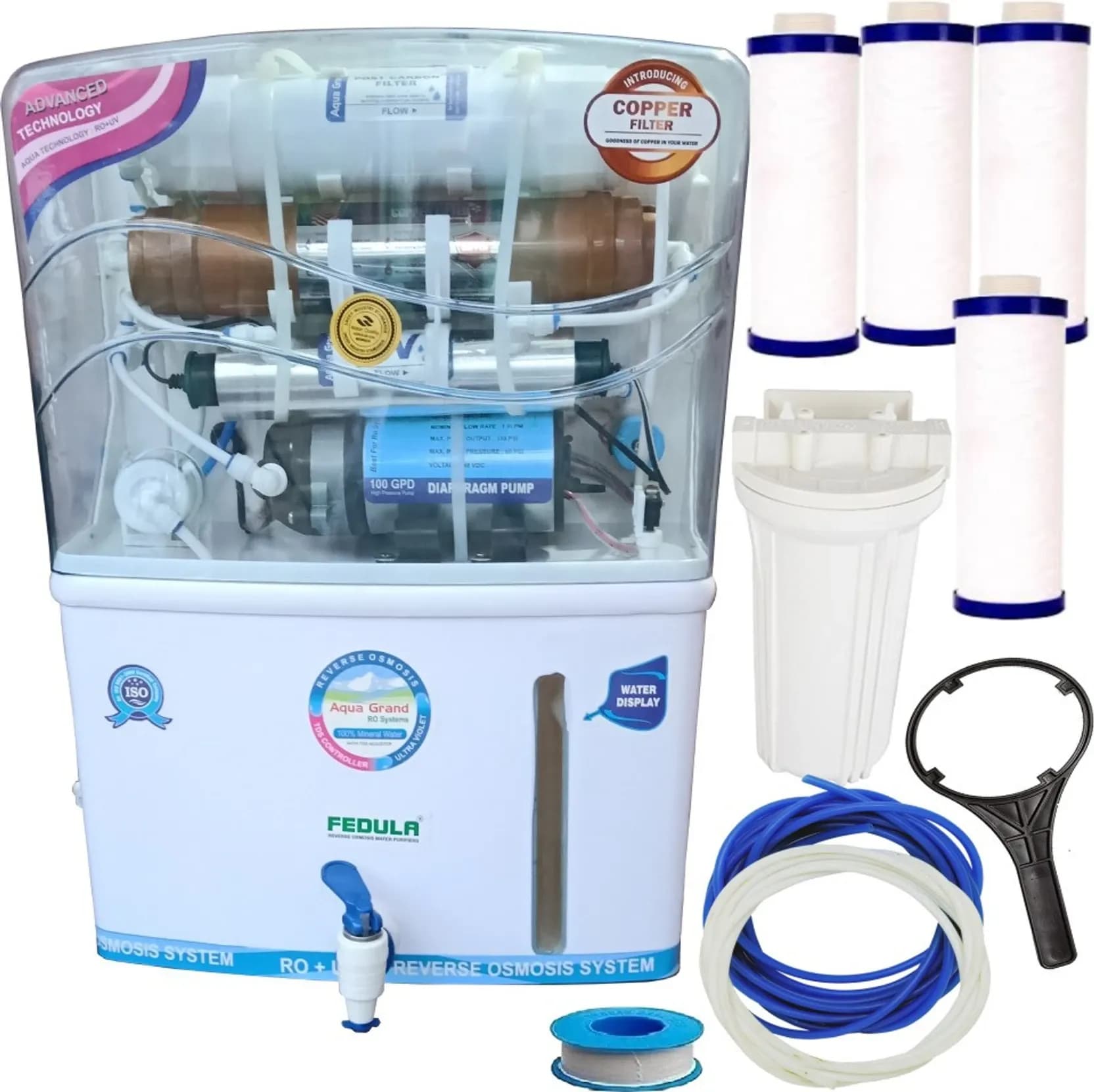 AQUA grand copper filter RO UV UF TDS (1)