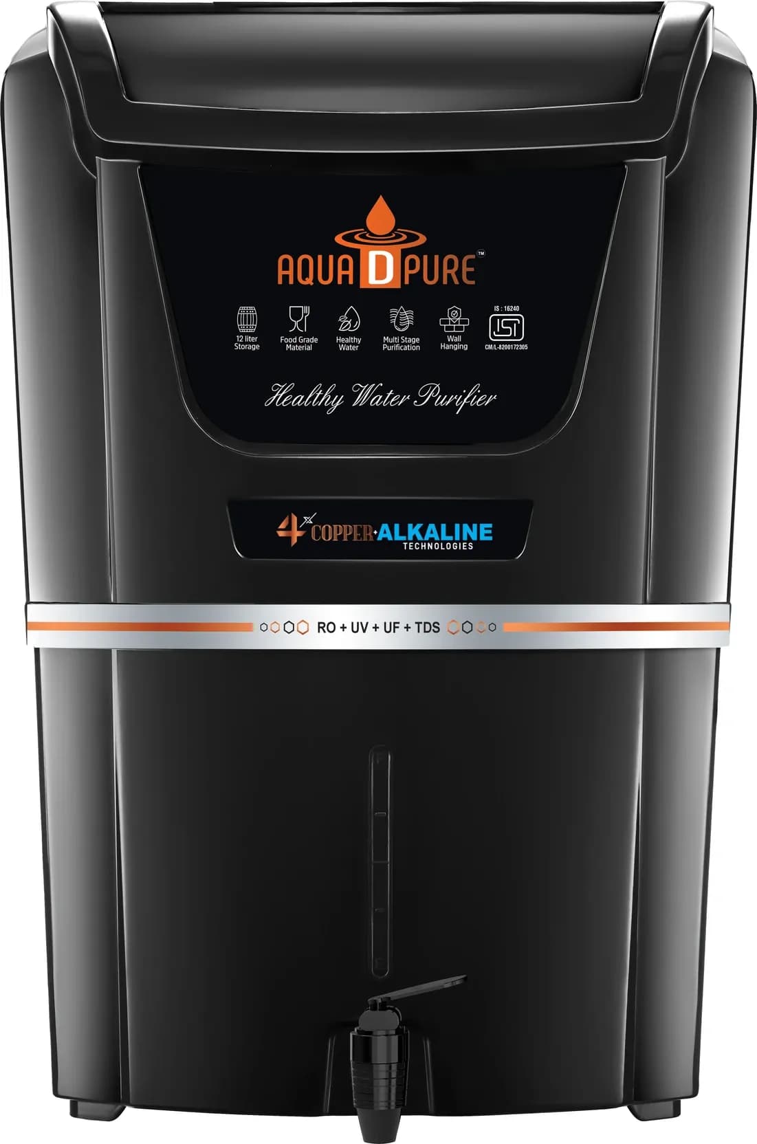 Copper Alkaline Technology RO with Inbuilt TDS Adjuster