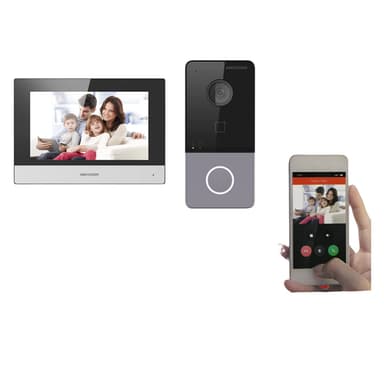 Hikvision DS-KIS603-P IP Video Intercom Bundle Smart Doorbell