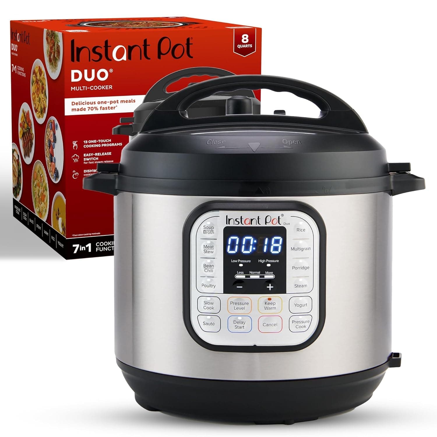 duo 7 in 1 electric pressure cooker 8 quart