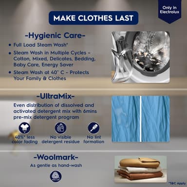 Electrolux EWW9024P5WB 9kg Condenser Washer Dryer Combo