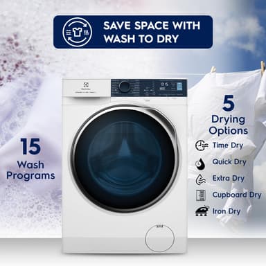Electrolux EWW9024P5WB 9kg Condenser Washer Dryer Combo