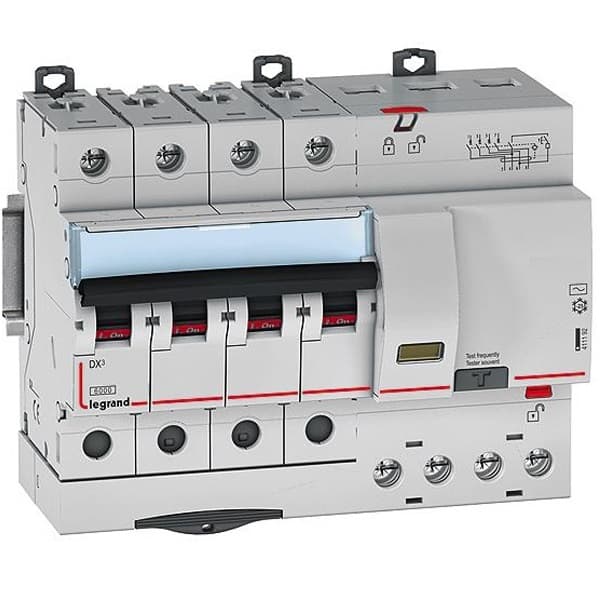 Legrand DX3 RCBO AC Type FP 63A 30mA