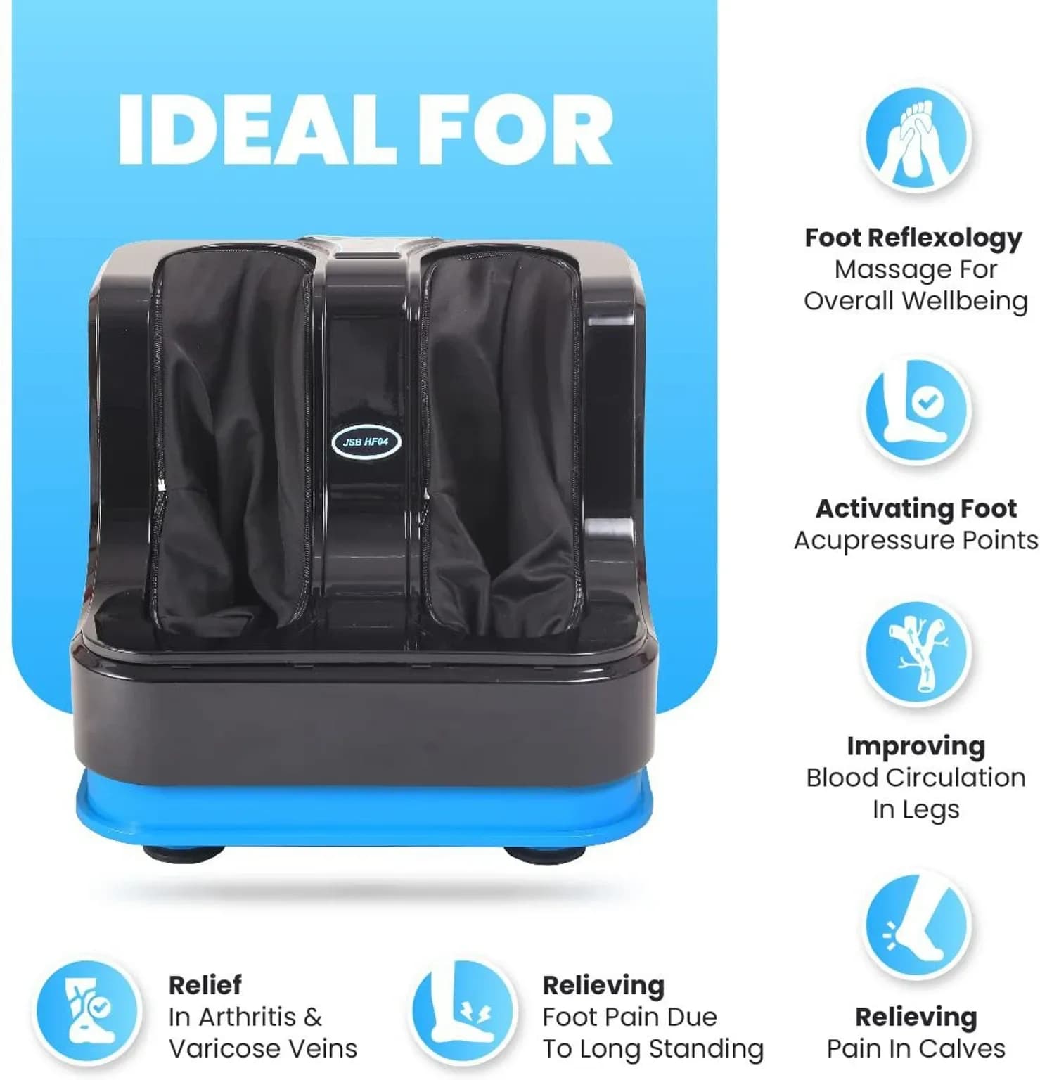 JSB HF04 Foot, Calf & Leg Massager