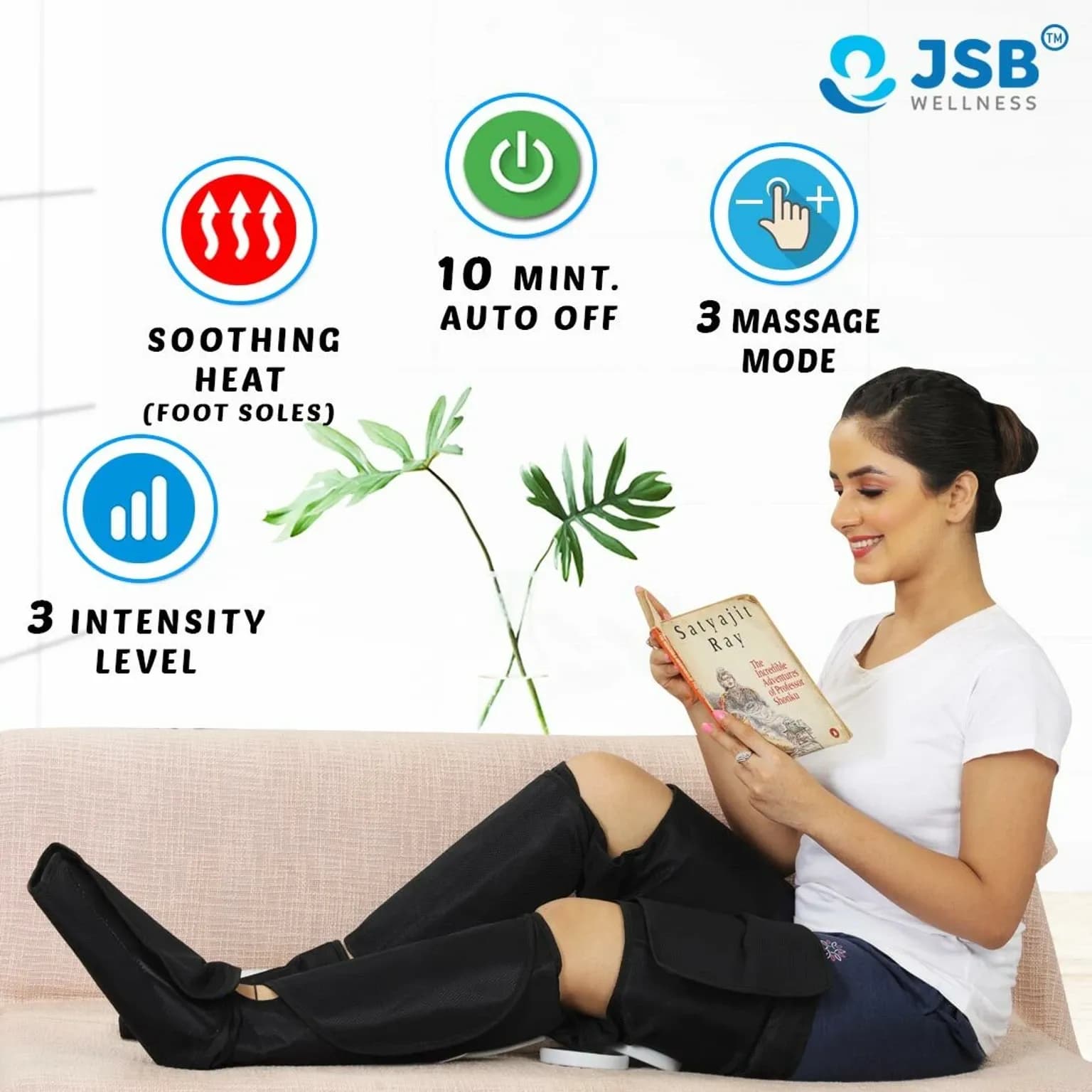 JSB HF166 Air Compression Leg & Foot Massager