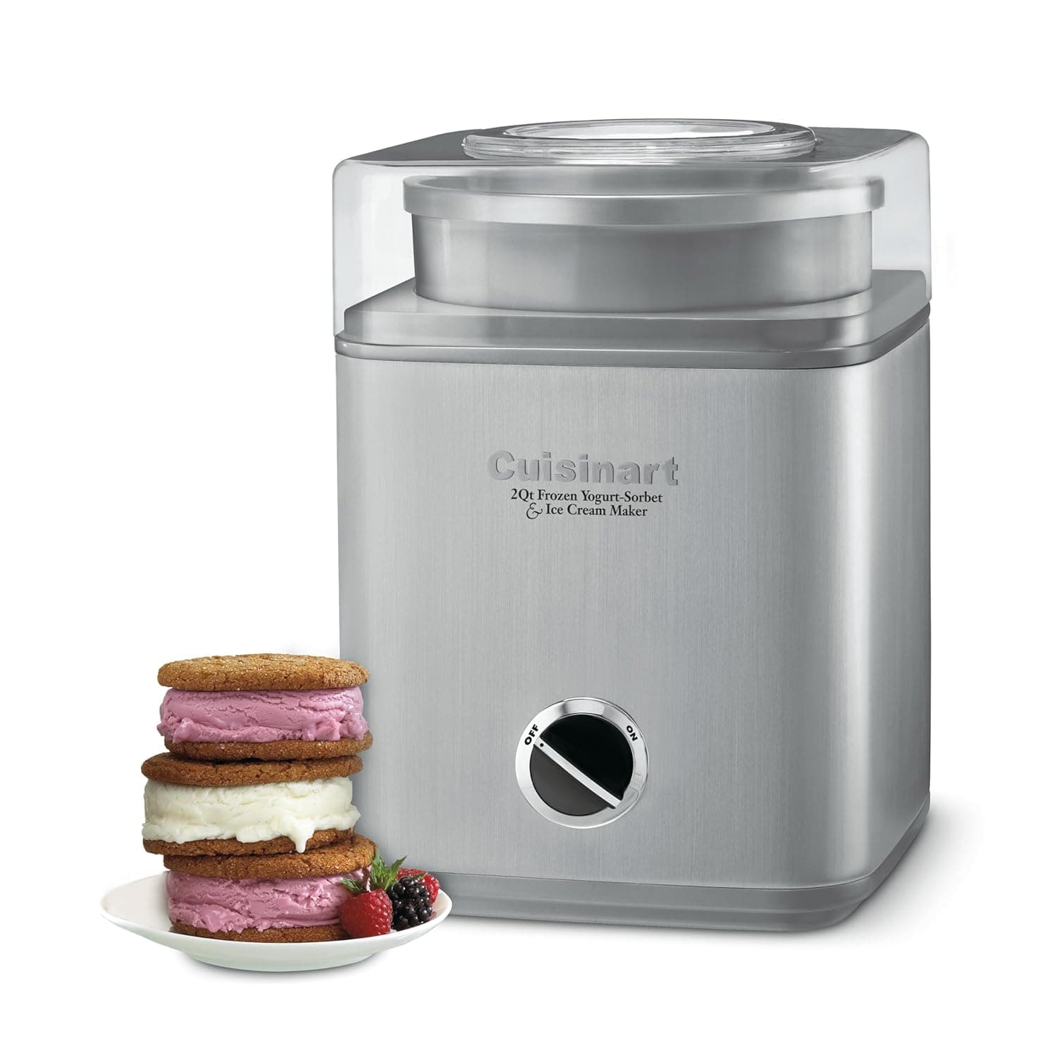pure indulgence 2 quart frozen yogurt sorbet ice cream maker