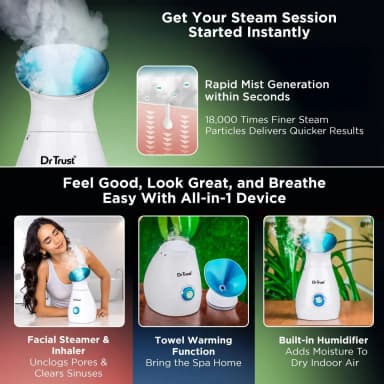 Nano Ionic Facial Steamer & Humidifier