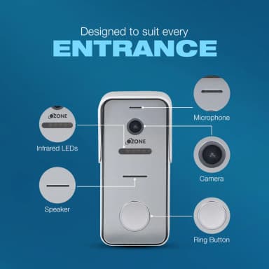 Ozone OZ-VDP ECO-03 Single Apartment Video Door Phone Smart Doorbell