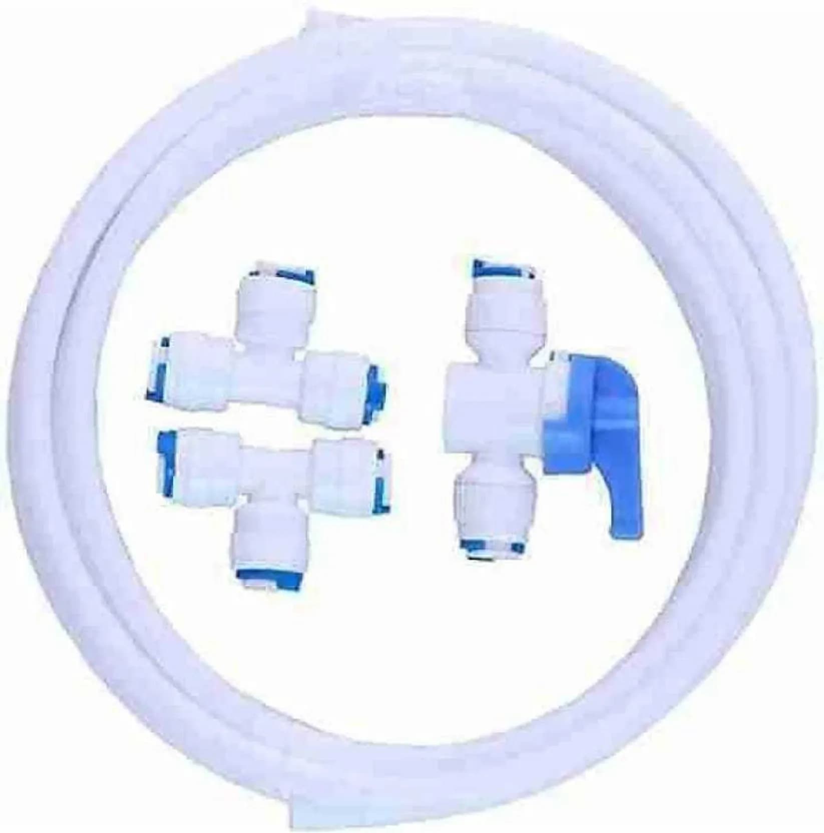 Pipe RO Tube 1 4 Tee Connectors Pushfit TDS Plastic Ball Valve For RO