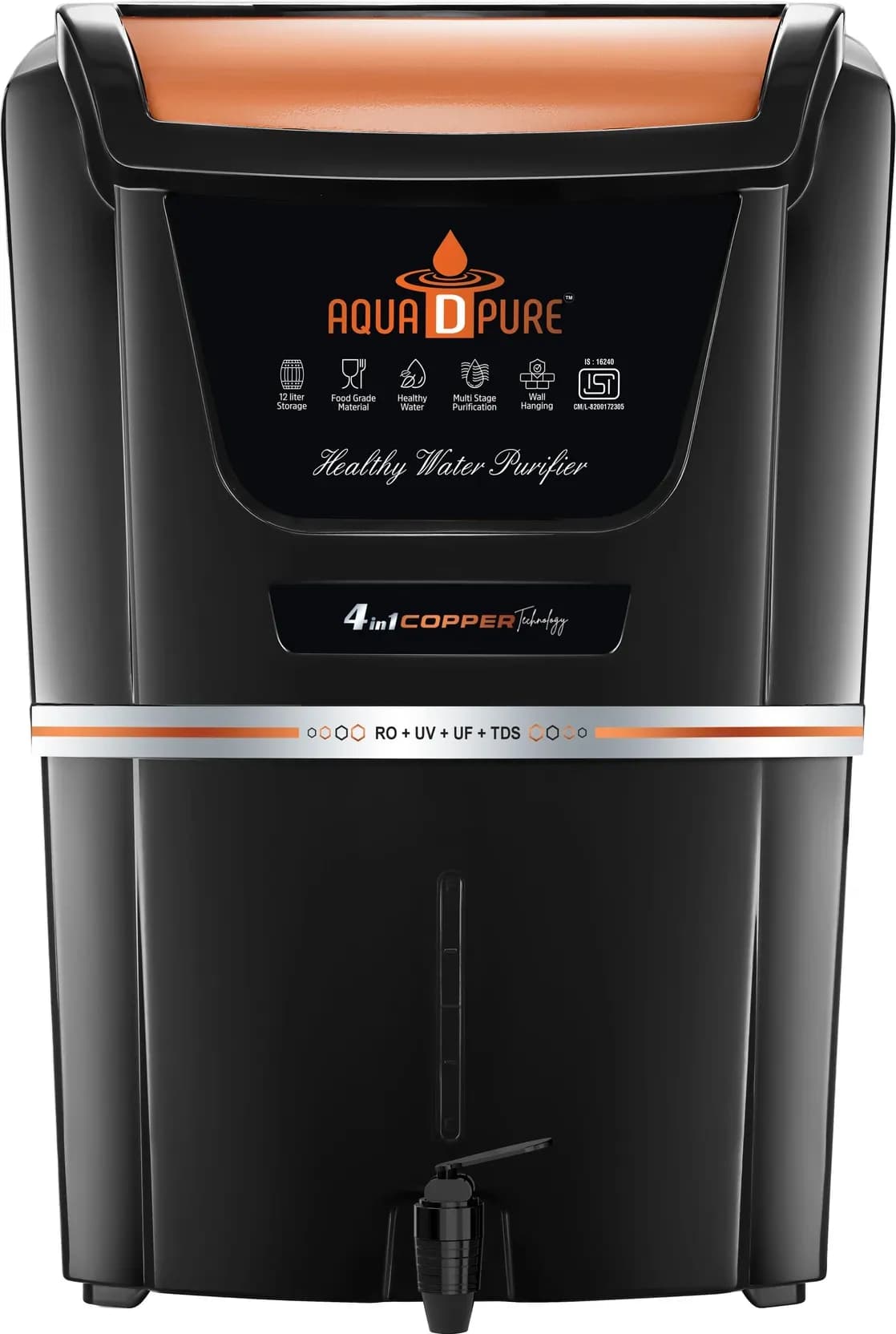 Premium 4 IN 1 Copper Filter RO 10 Stage