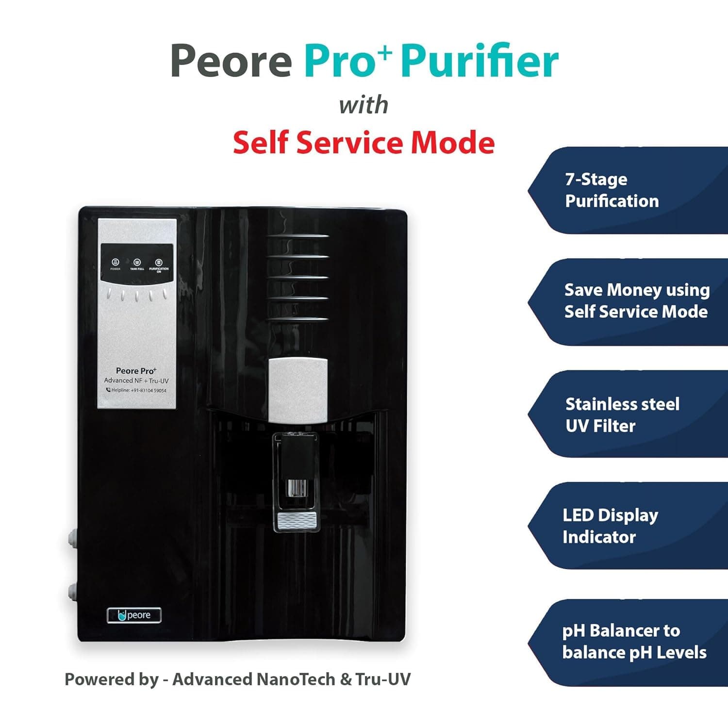 Pro Plus 20 NF + UV Water Purifier Self Service Mode (1)