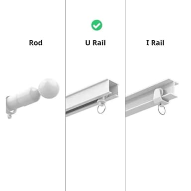 CurtainBot U Rail White (Single Pack)