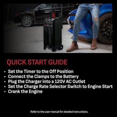 Schumacher SC1633 Wheeled Battery Charger