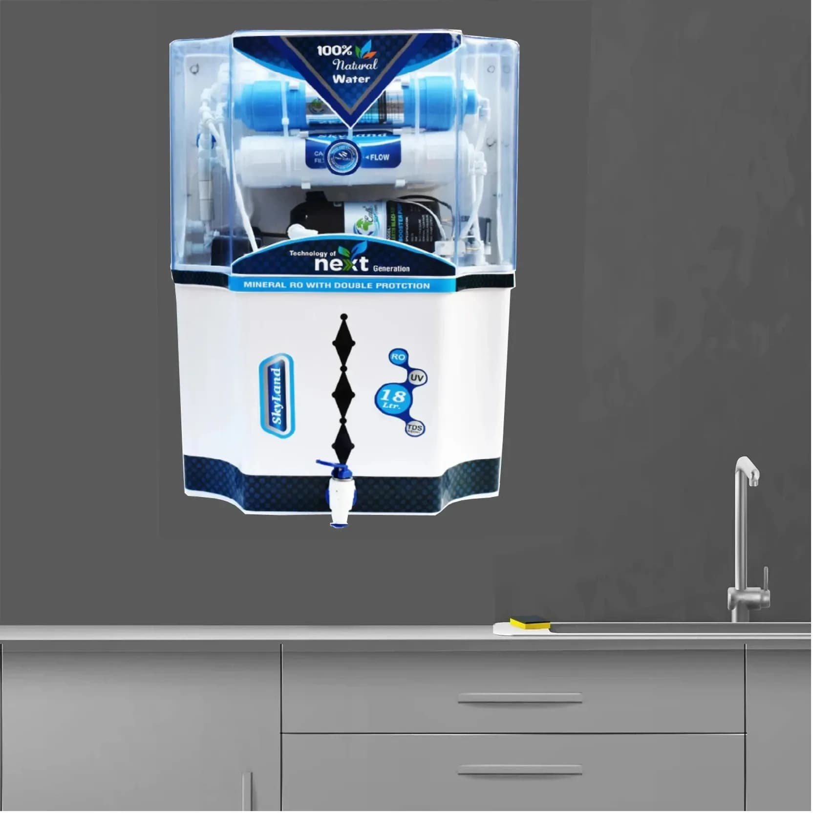 Skyland Model With UF Membrane Suitable for borewell tanker