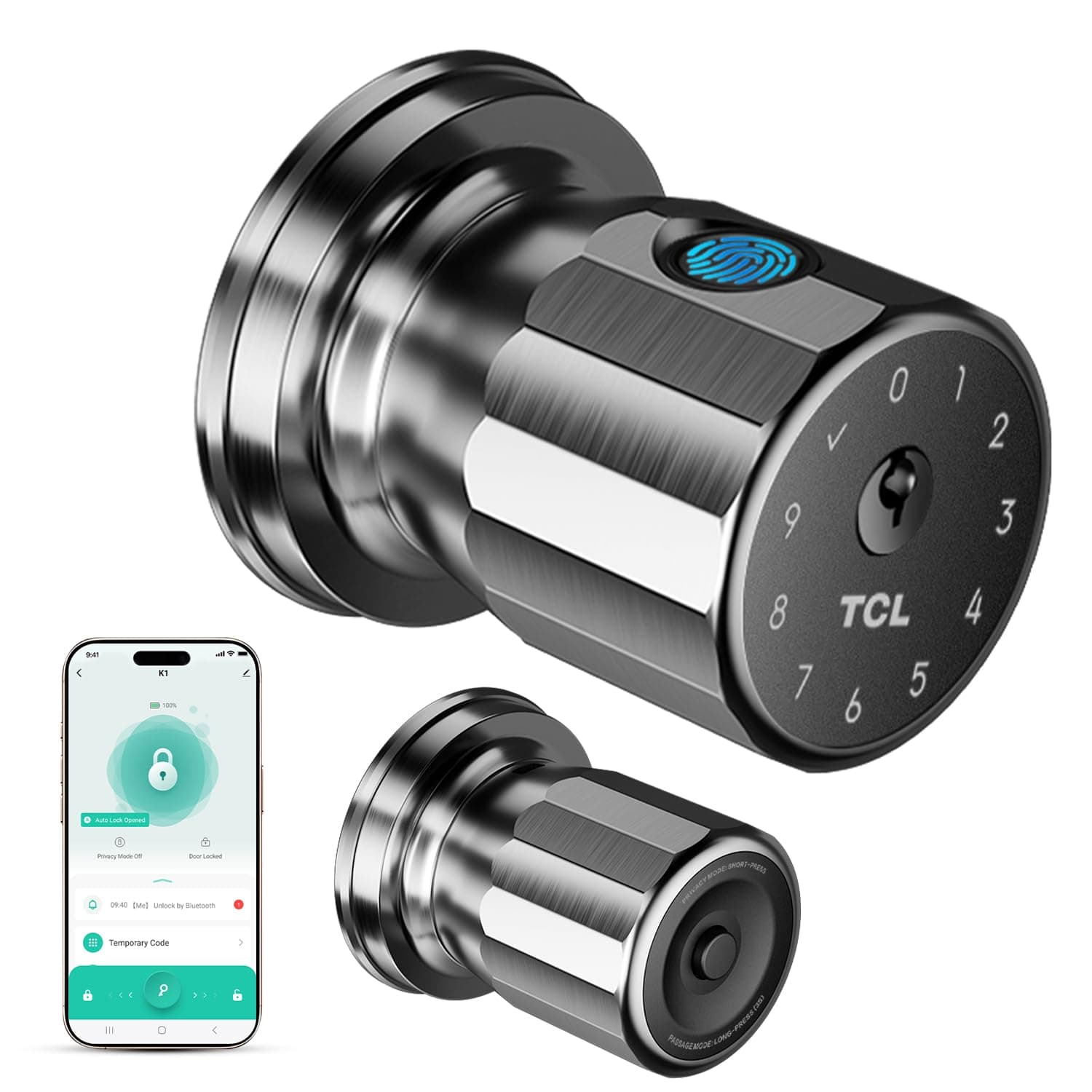 TCL K1 Smart Fingerprint Door Knob (1)