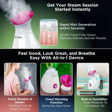 USA 3-in-1 Nano Ionic Facial Steamer 902