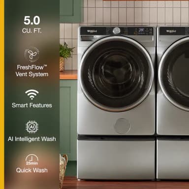 Whirlpool WFW6720RR 12kg Front Load Condenser Washer Dryer Combo