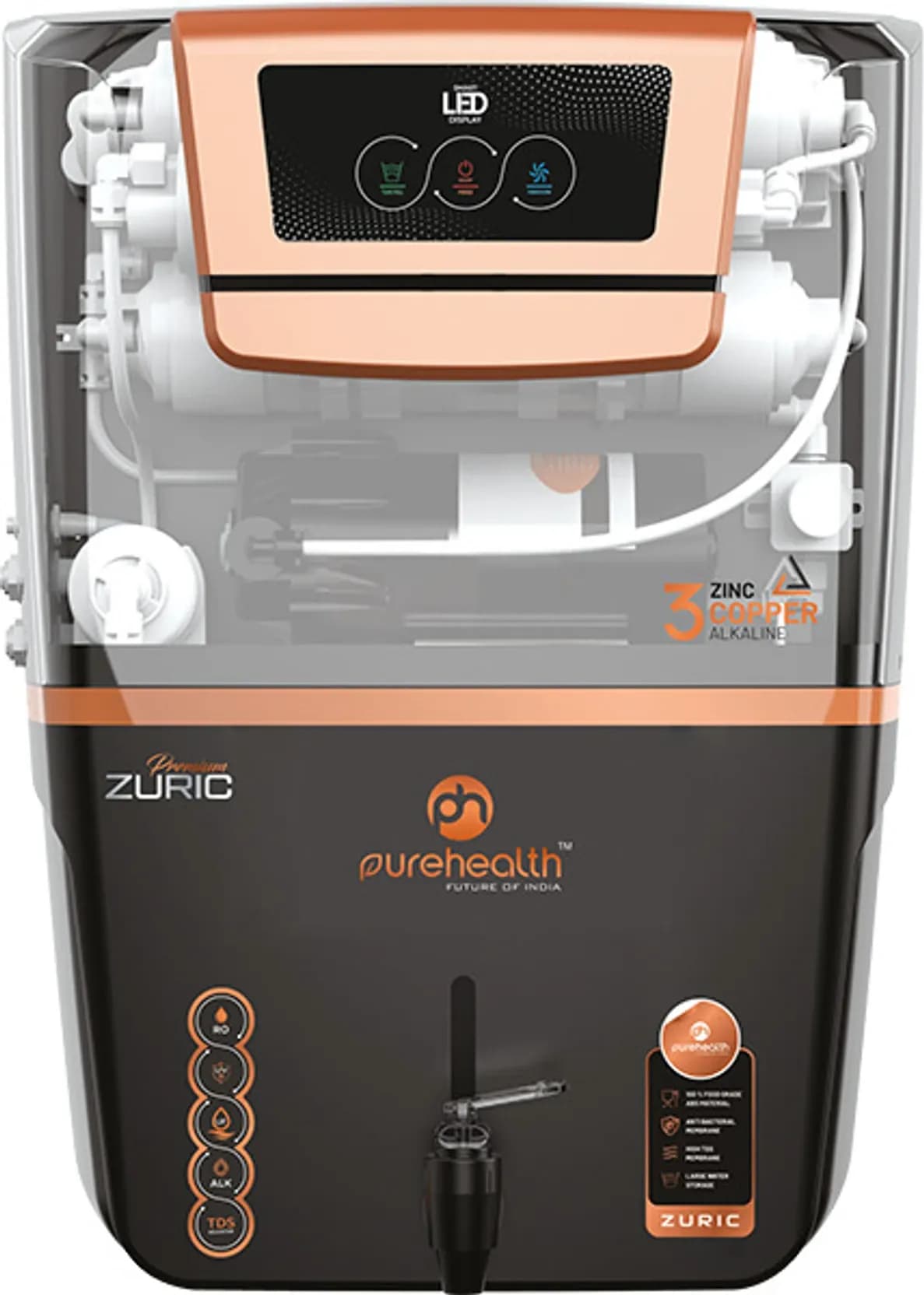 Zuric Black TPT Water Purifer