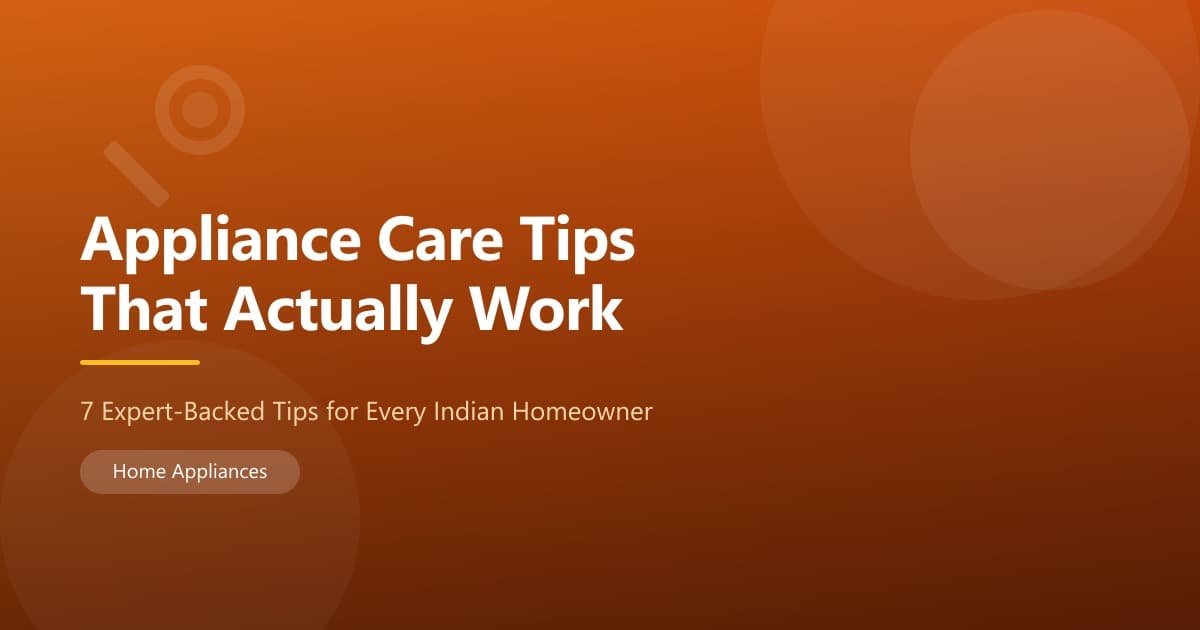 Indian woman in yellow gloves cleaning kitchen appliances — appliance care tips