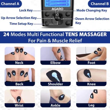 Agaro Dual Channel TENS Massager TM2421