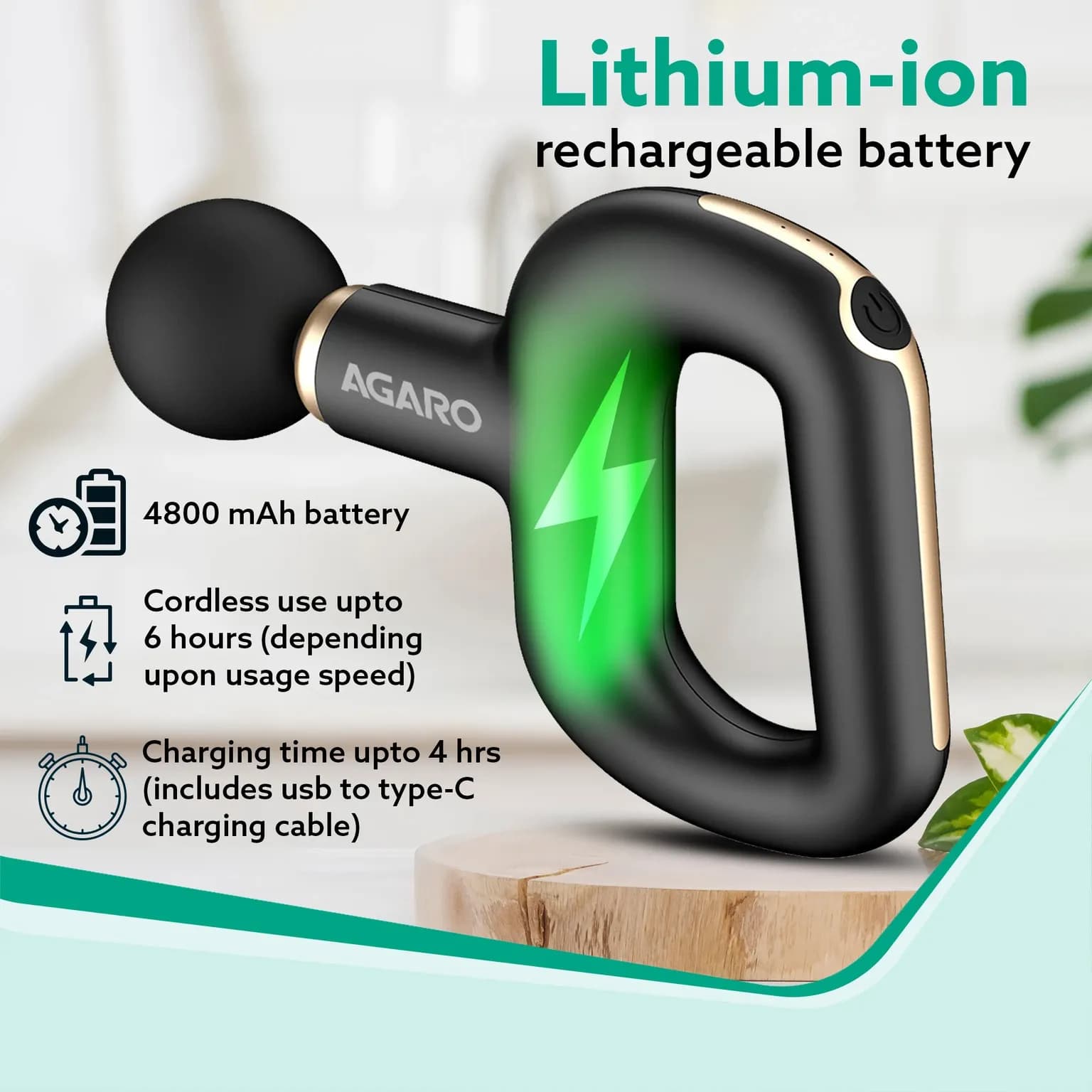 Agaro Icon Handheld Percussion Massage Gun