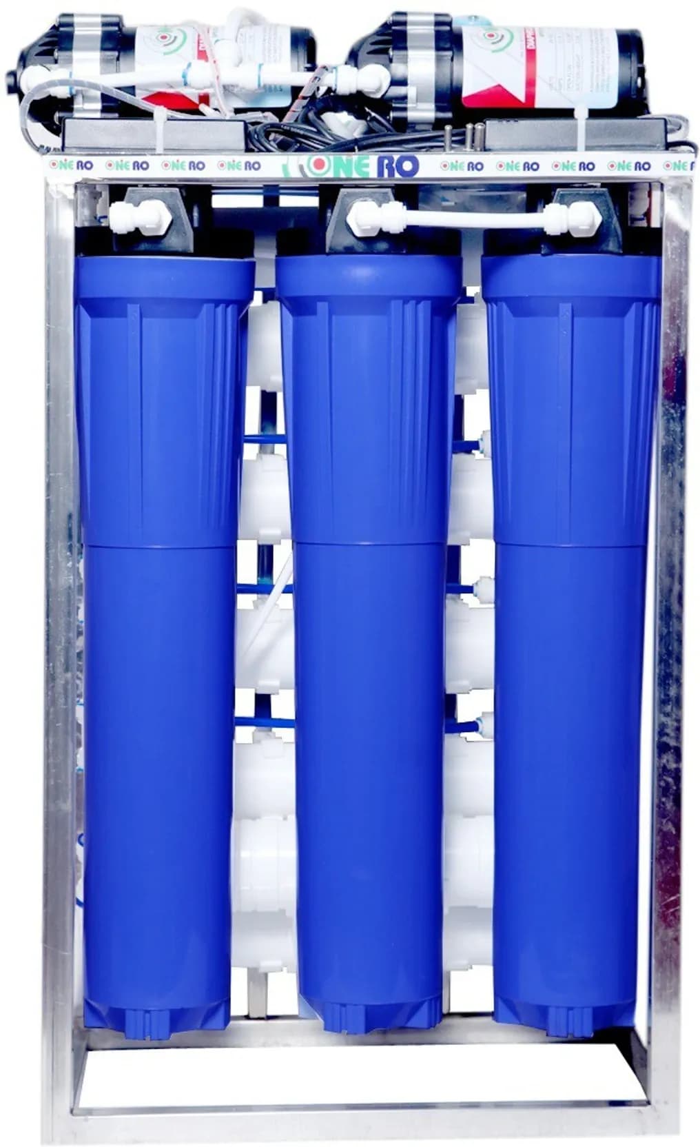 100 LPH Commercial RO Water Purifier Plant Stainless Steel With TDS Adjuster + Auto Shut Of (