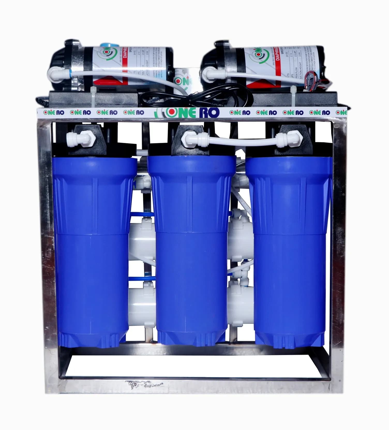 25 LPH Commercial Water Purifier Plant Double Purification Stainless Steel With TDS Adj