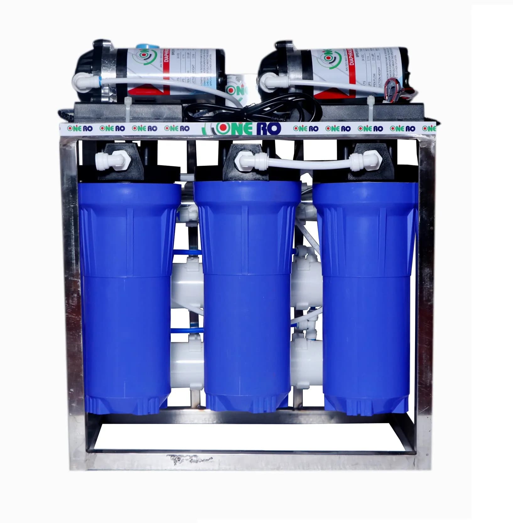 25 LPH Commercial Water Purifier Plant Double Purification Stainless Steel With TDS Adjuste