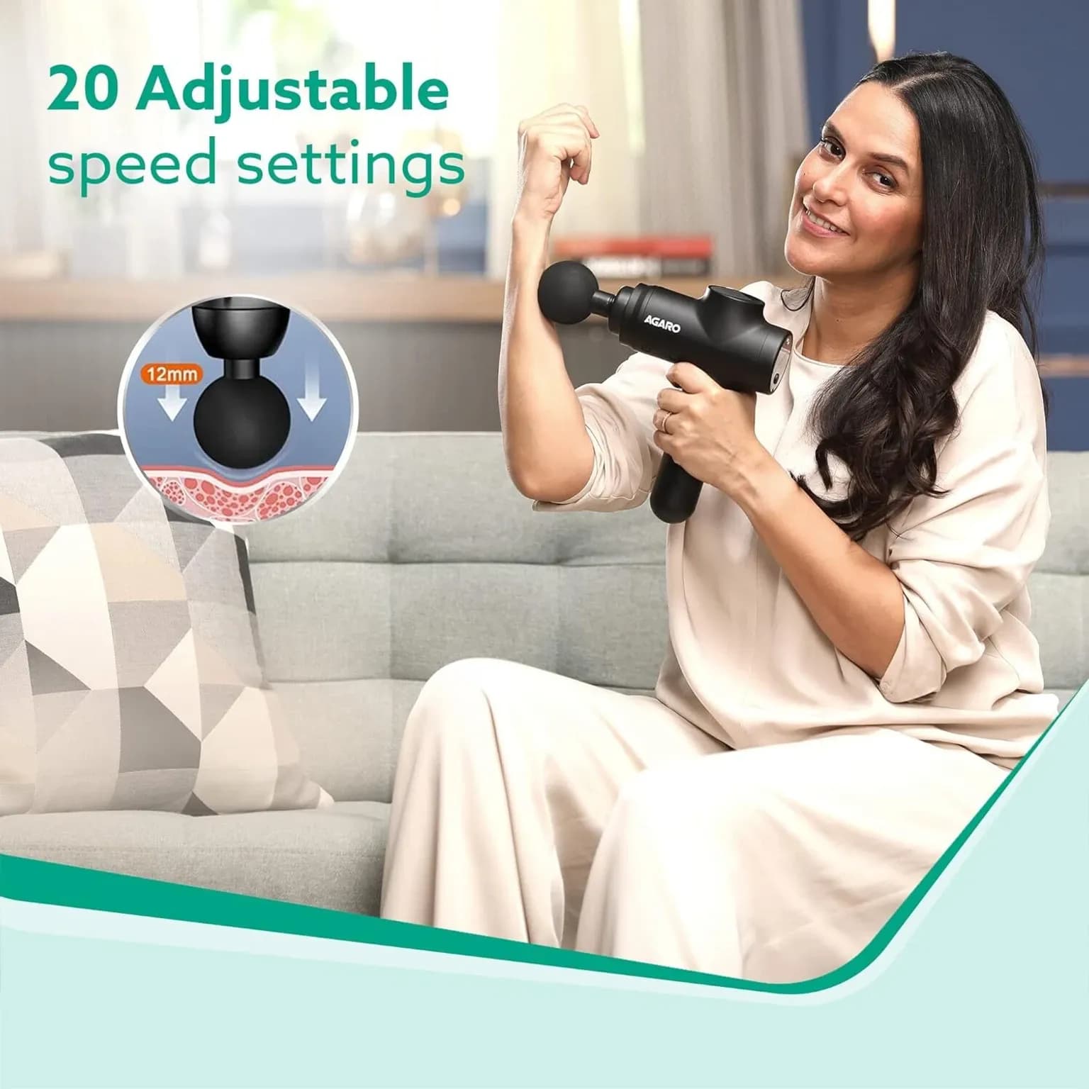 Agaro Strike Handheld Percussion Massage Gun