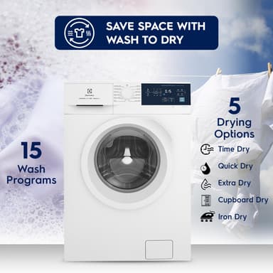 Electrolux EWW8024D3WB 8kg Condenser Washer Dryer Combo