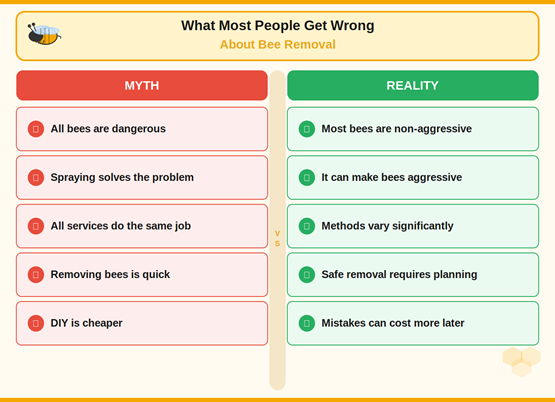 What to look for in a professional bee removal service